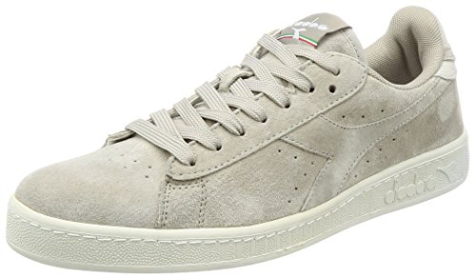 1 x Diadora Unisex Adults' Game S Sneaker Low Neck, Grey (Grigio Argento), 7 UK 171832-75025 Size: