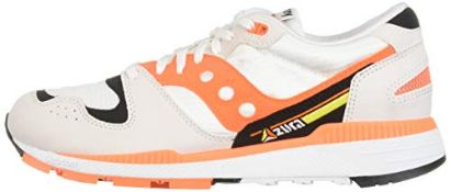 1 x Saucony Azura Shoes White/Orange/Black S70437-2 Size: 5 UK | EAN: 0635841149054