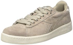 1 x Diadora Unisex Adults' Game S Sneaker Low Neck, Grey (Grigio Argento), 10 UK 501.171832 Size: 1