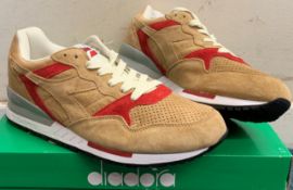 1 x Diadora Intrepid Premium Beige Juta Trainers Size 8UK RRP 90.00