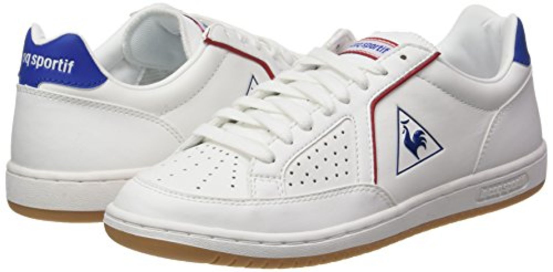 1 x Le Coq Sportif Unisex Adults' Icons Lea Sport Gum Bass Trainers, (Optical White/Classic), 9 UK 1 - Image 4 of 6