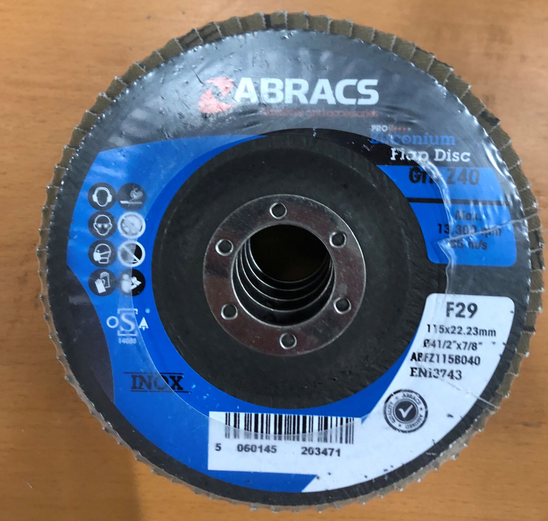 5 x Abracs Zirconium Flap Discs Pro Multi Pack|25 Pcs F29 | EAN: 5060344815284 | RRP £230 - Image 2 of 3