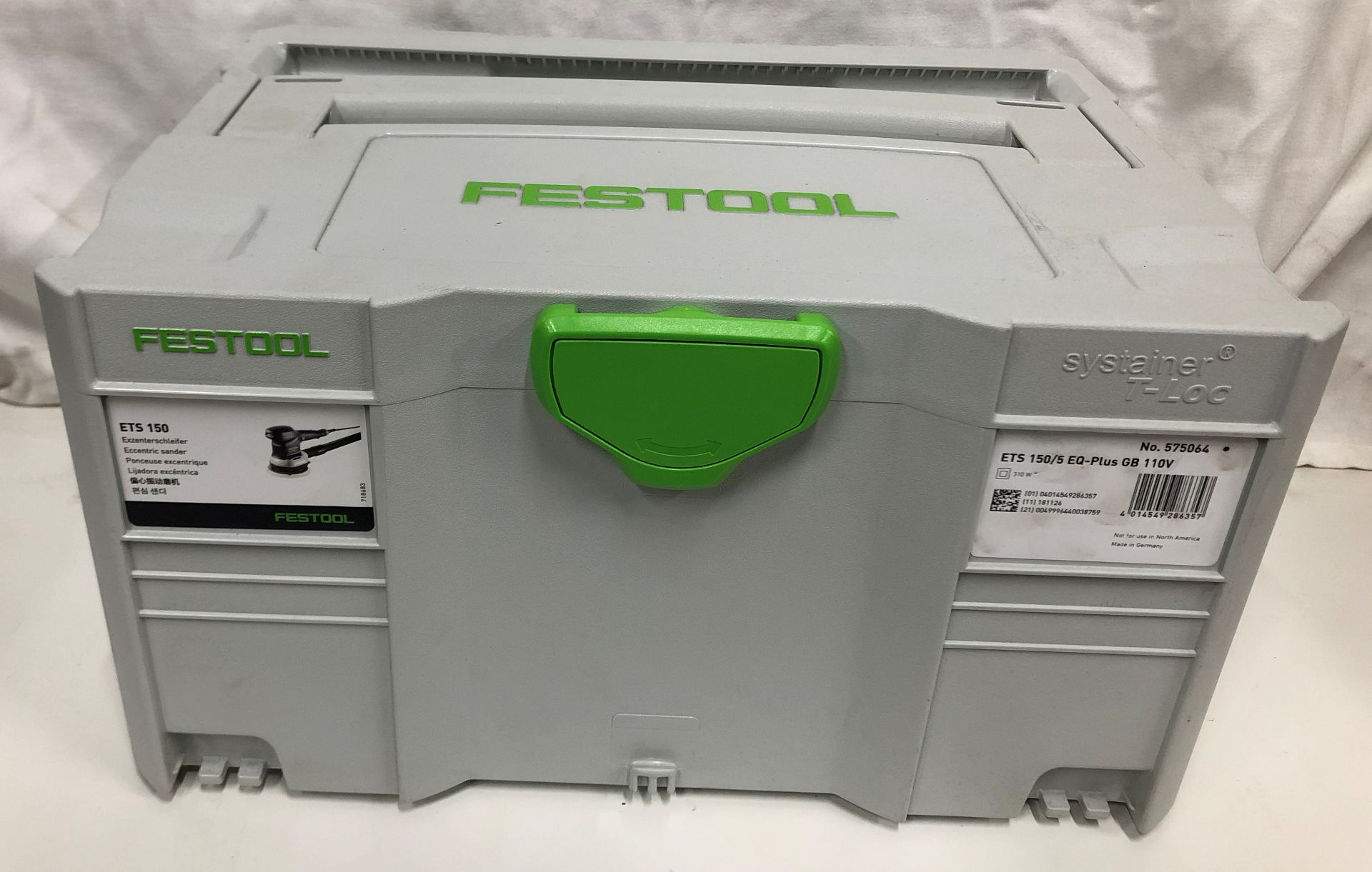 1 x Festool 575064 Eccentric Sander ETS 150/5 EQ-Plus GB, 310 W, 110 V, Steel Grey - Image 3 of 4