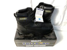 1 x Tuffking Black leather uniform ankle boot with midsole EN345 S1P (8) | EAN: 5034555955084 | RRP