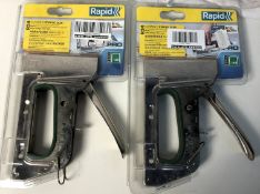 2 x Rapid Staple Gun for Professional Applications, Full Metal Construction, Pro, R34, 20511550 | EA