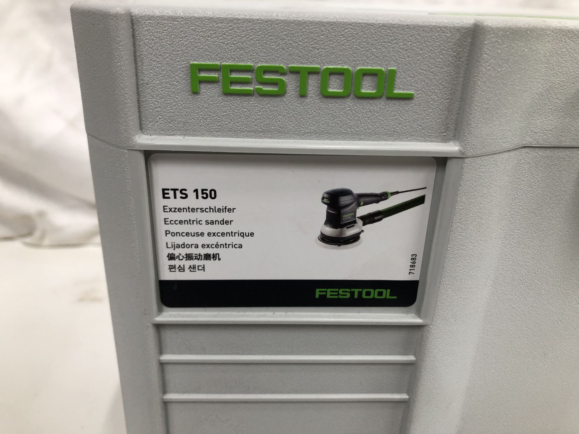 1 x Festool 575064 Eccentric Sander ETS 150/5 EQ-Plus GB, 310 W, 110 V, Steel Grey - Image 4 of 4