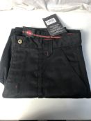 1 x Lee Cooper Workwear LCPNT206 Mens Multi Pocket Kneepad Work Safety Cargo Pants Trousers, Black,