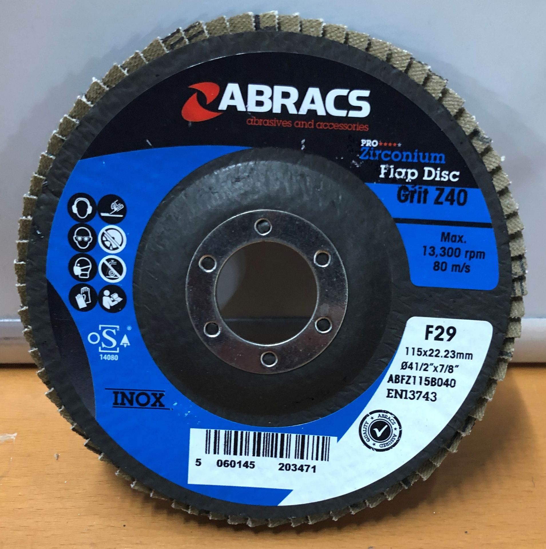 5 x Abracs Zirconium Flap Discs Pro Multi Pack|25 Pcs F29 | EAN: 5060344815284 | RRP £230 - Image 3 of 3