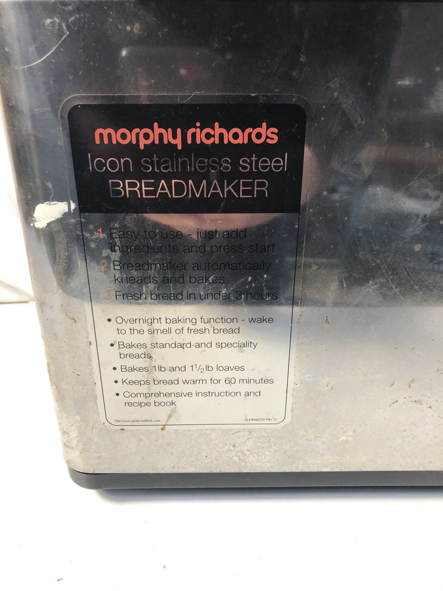 Morphy Richards bread maker - Image 2 of 4
