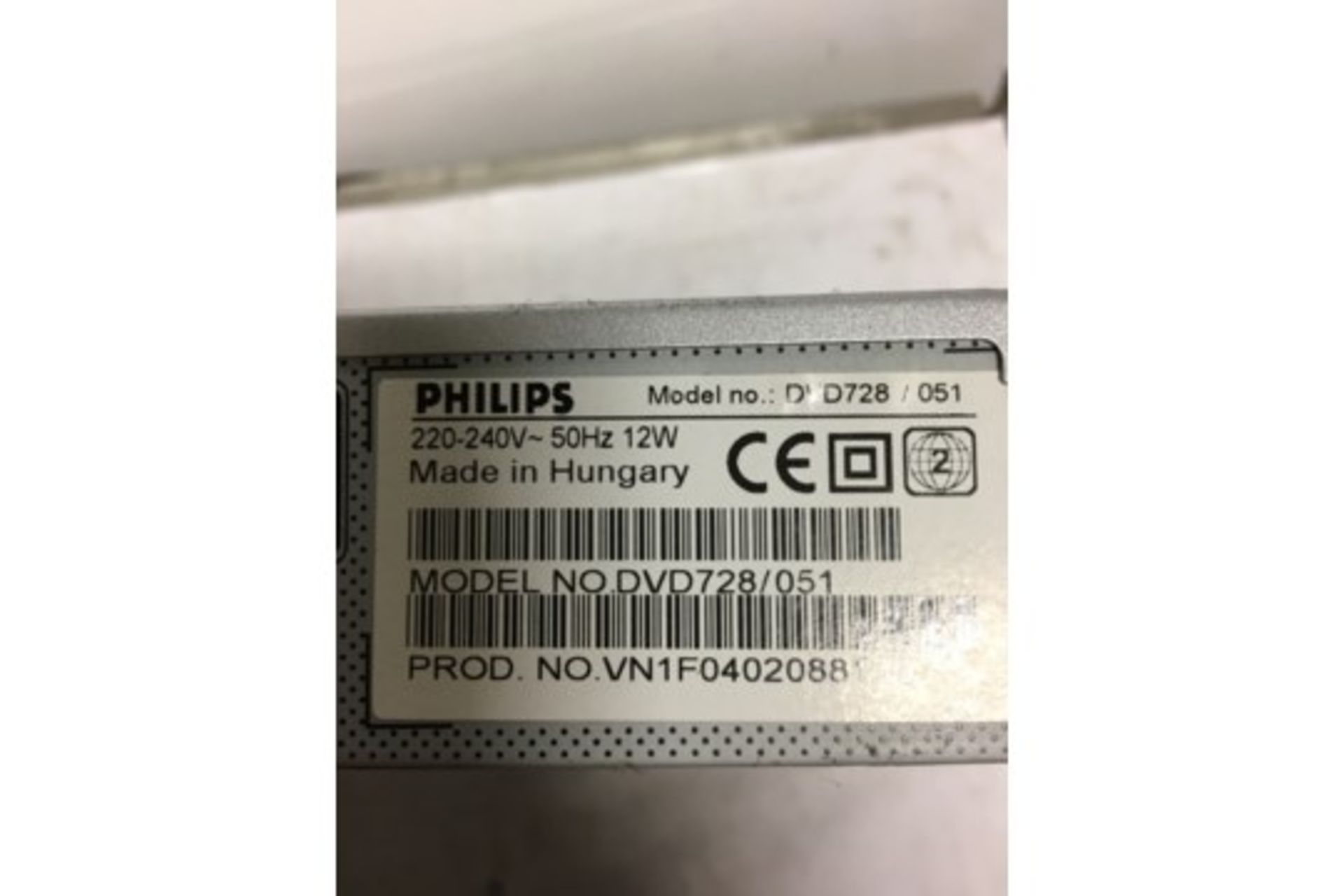 1 x PHILIPS DVD728/051 DVD PLAYER - Image 2 of 2