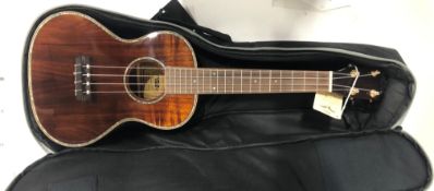 Lanikai NKTU-C Solid Hawaiian Koa Concert TunaUke ukelele