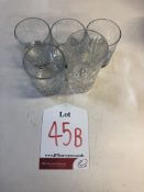 5 x Various Clear Spirit Glasses