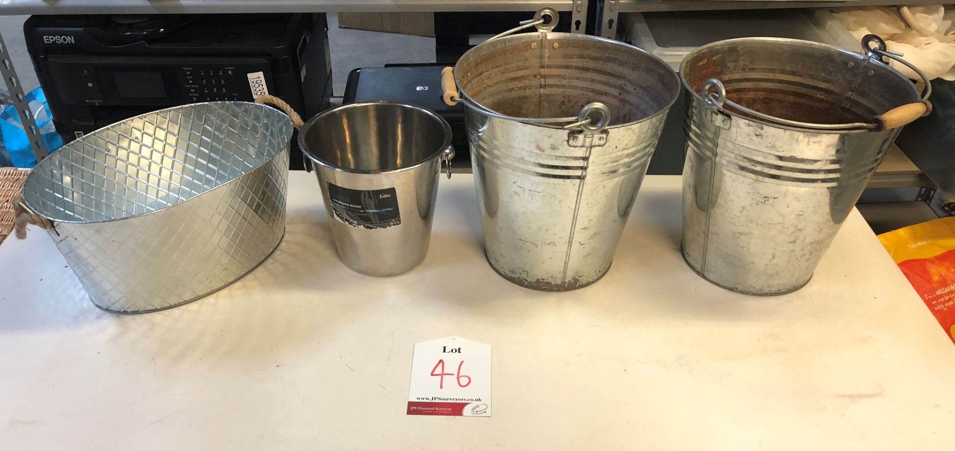 4 x Stainless Steel Wine/Champagne Buckets