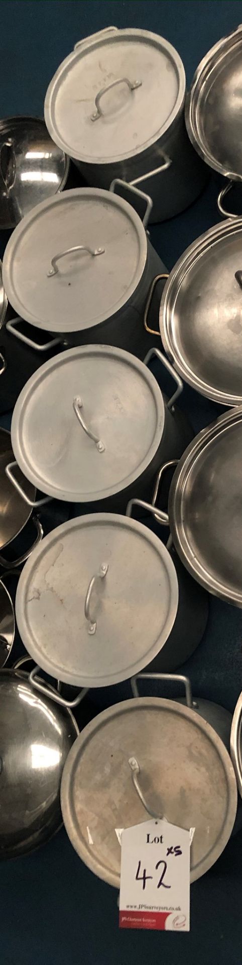 5 x Stainless Steel Heavy Duty Pans