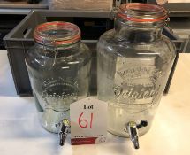 2 x Kilner Original 8L Glass Drink Dispensers