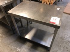 Stainless Steel Preparation Table w/ Undershelf | 80cm x 50cm x 80cm