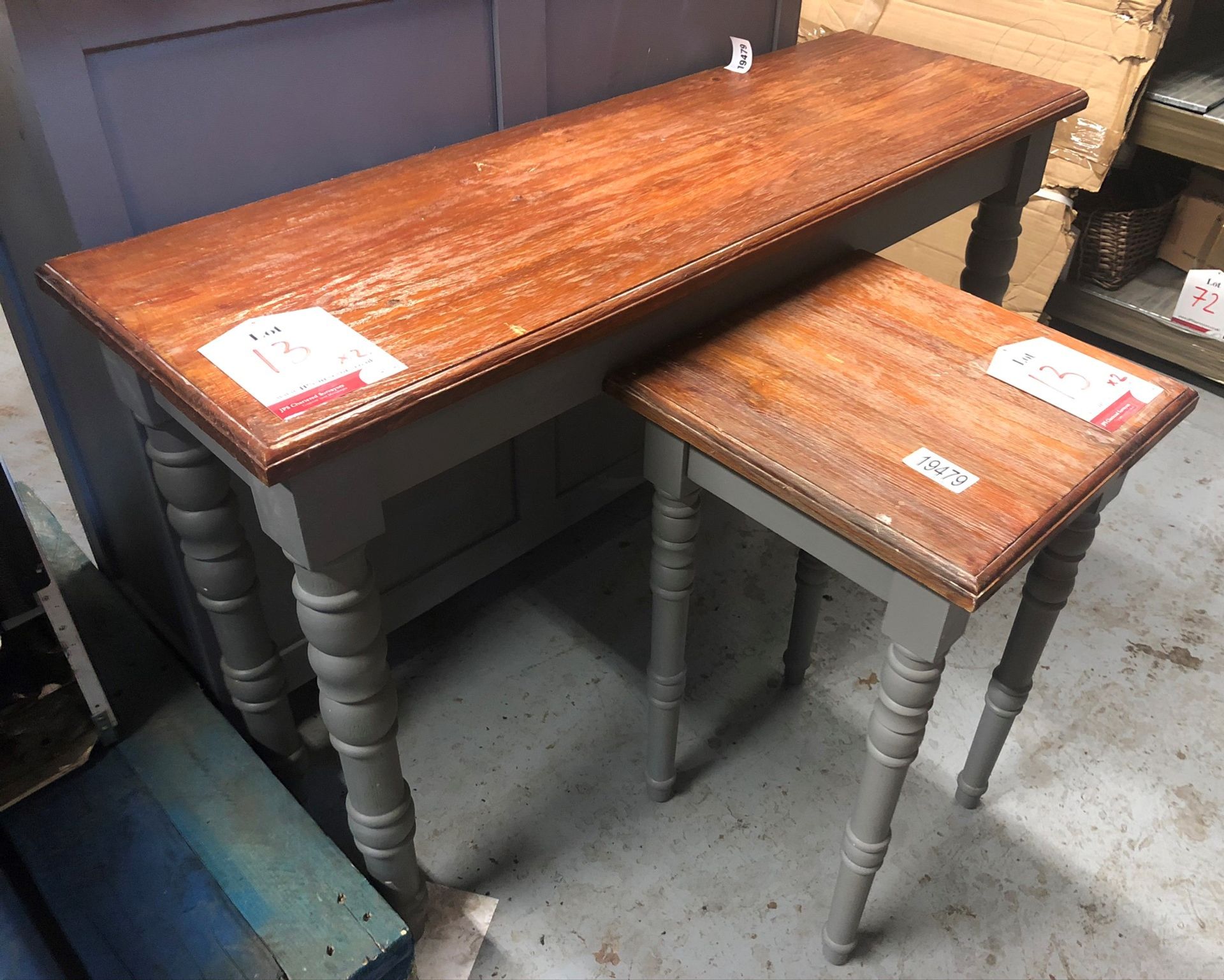 2 x Wooden Side Tables