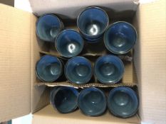 24 x Blue Porcelain Plant/Dessert Pots