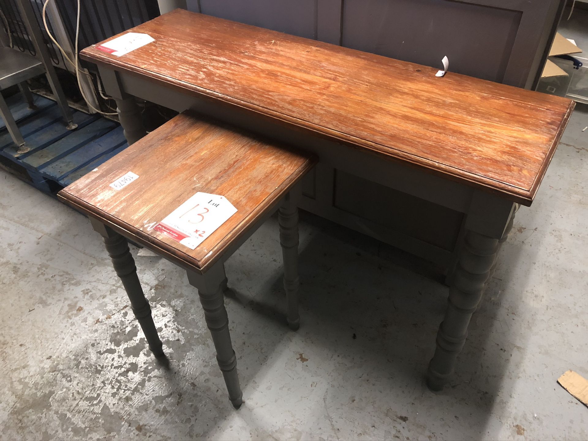 2 x Wooden Side Tables - Image 2 of 4