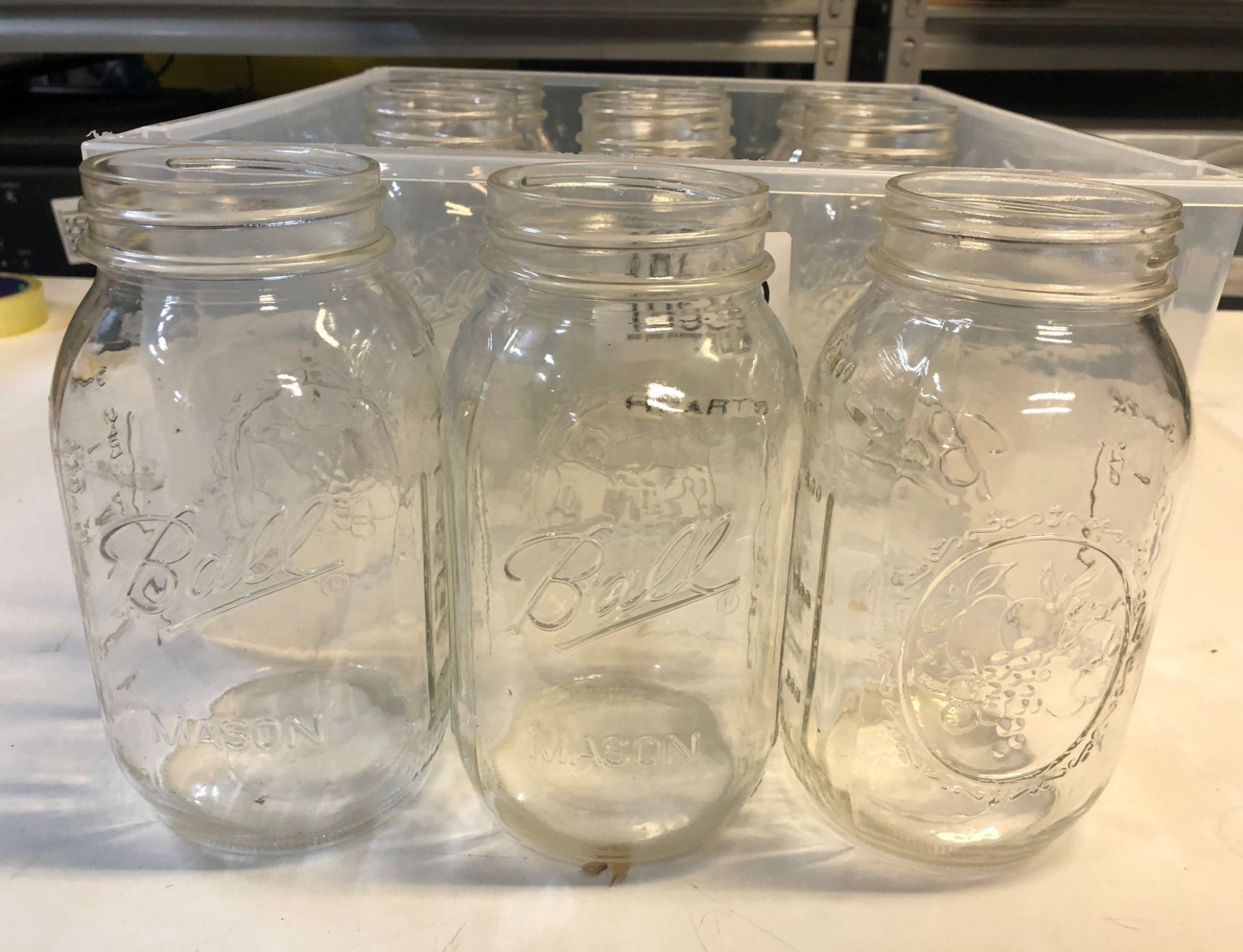 9 x Bau Glass Mason Jars - Image 3 of 3
