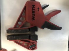 6x Wurth one handed clamp