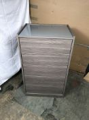 Ex Display Grey 3 Drawer Side Board