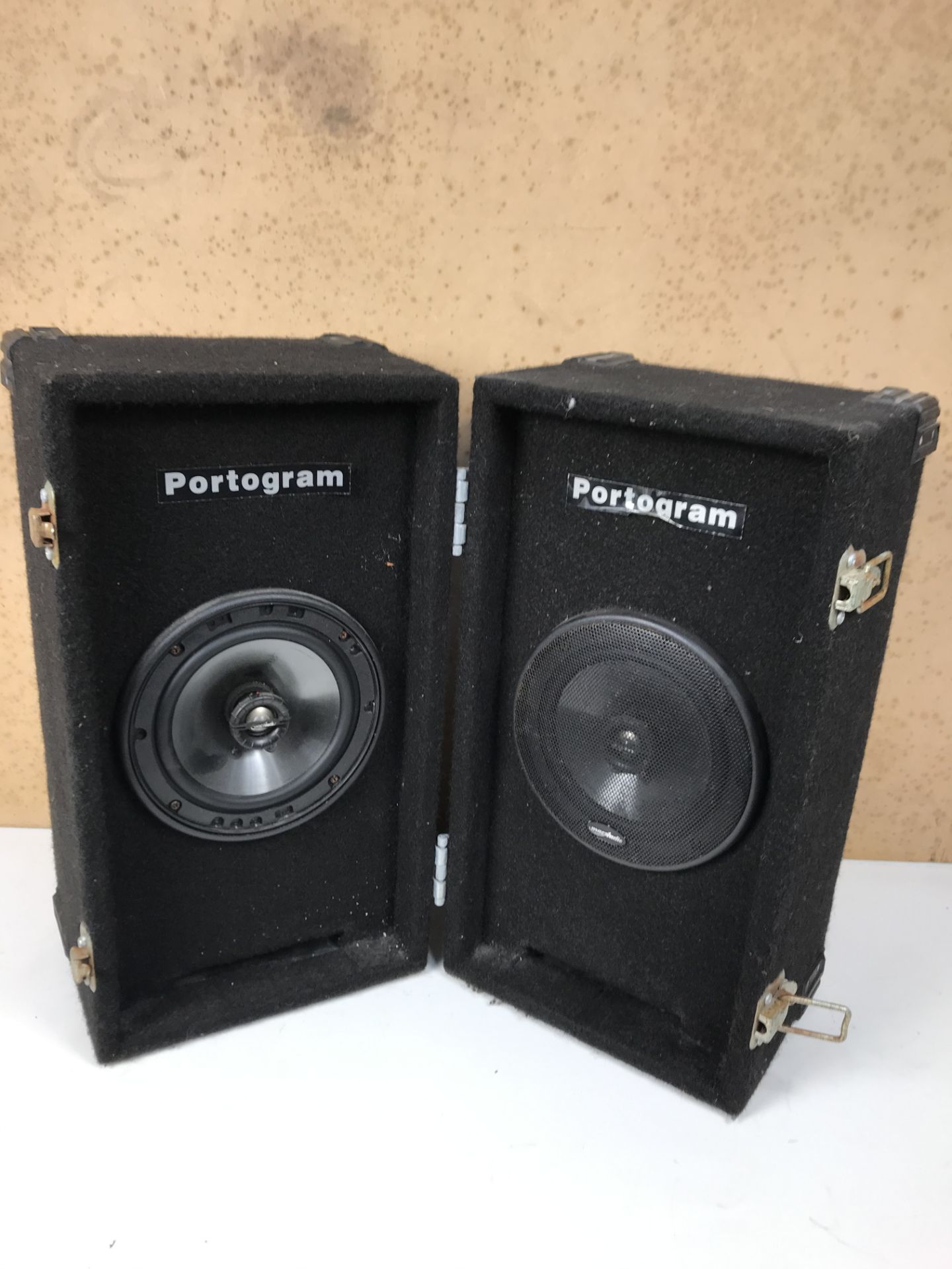 Pair of Portogram Suitcase Style Speakers