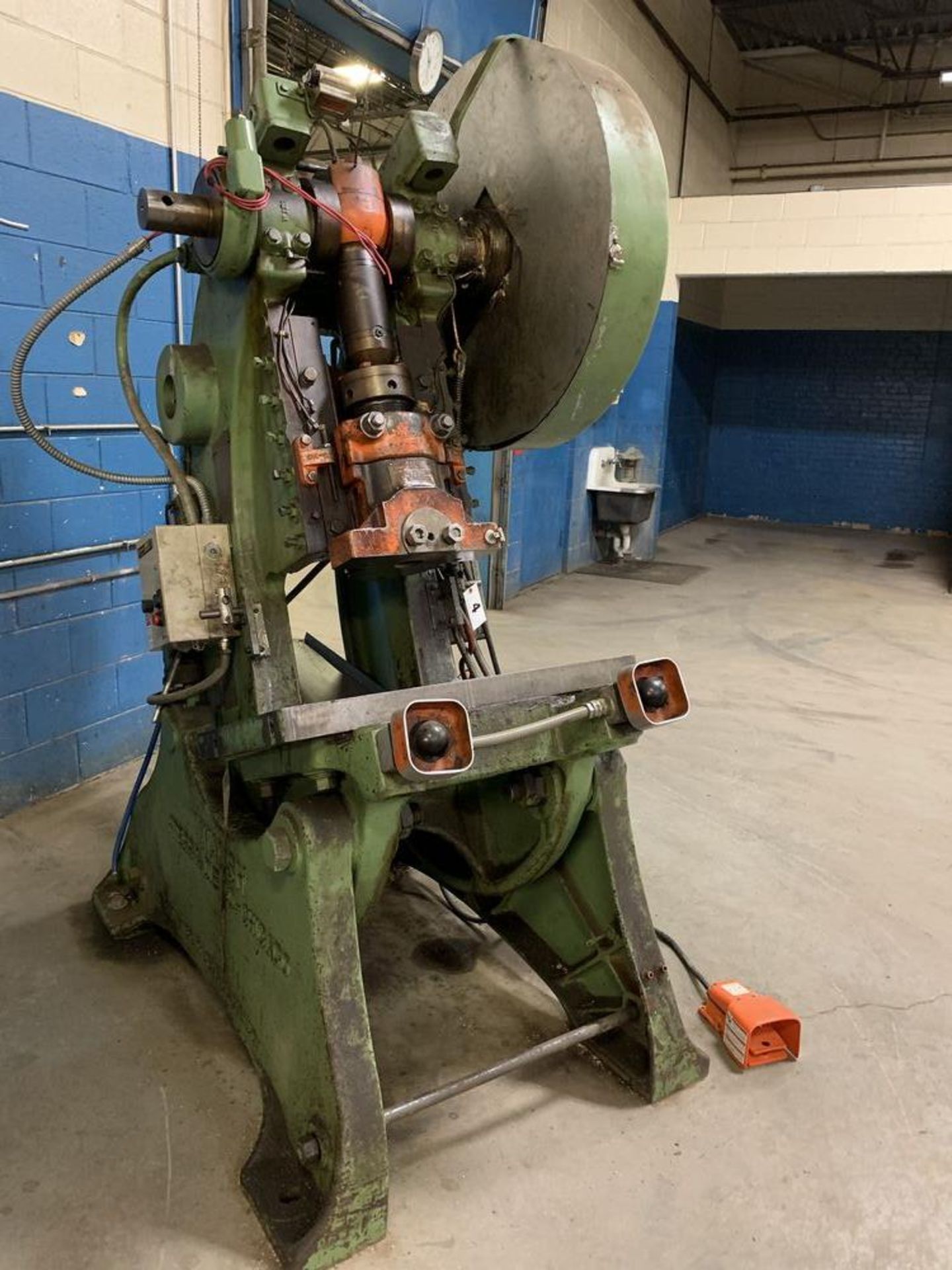 Walsh Air Actuated Mechanical Clutch O.B. I. Press (Approximately 38 Tons)