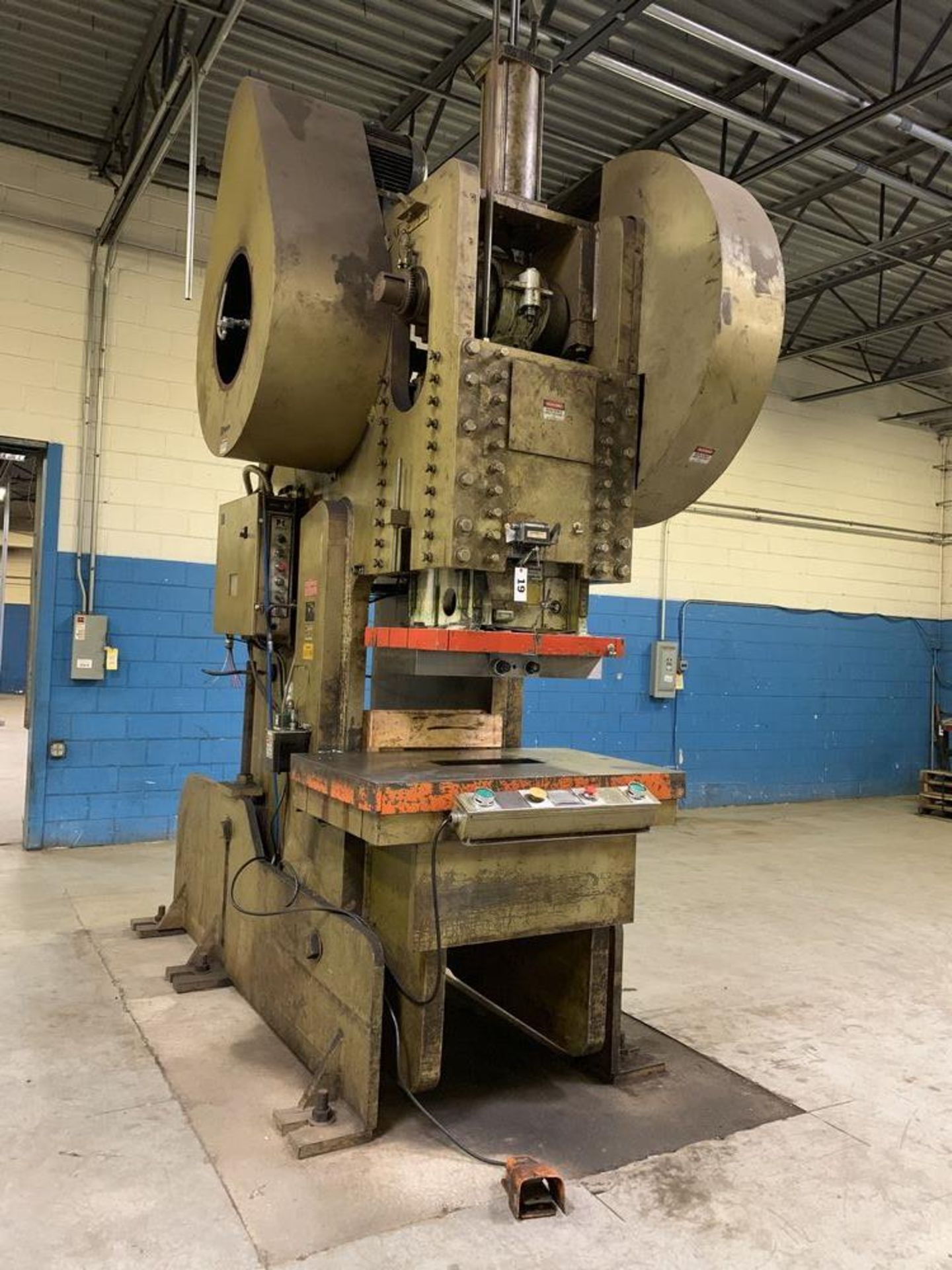 150 Ton Rousselle B1-15 O.B.I. Press, 4" str, 19" SH, 35 SPM, air clutch