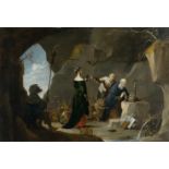 David Teniers D. J. (Nachfolge)1610 Antwerpen - Brüssel 1690Die Versuchung des hl. AntoniusÖl auf