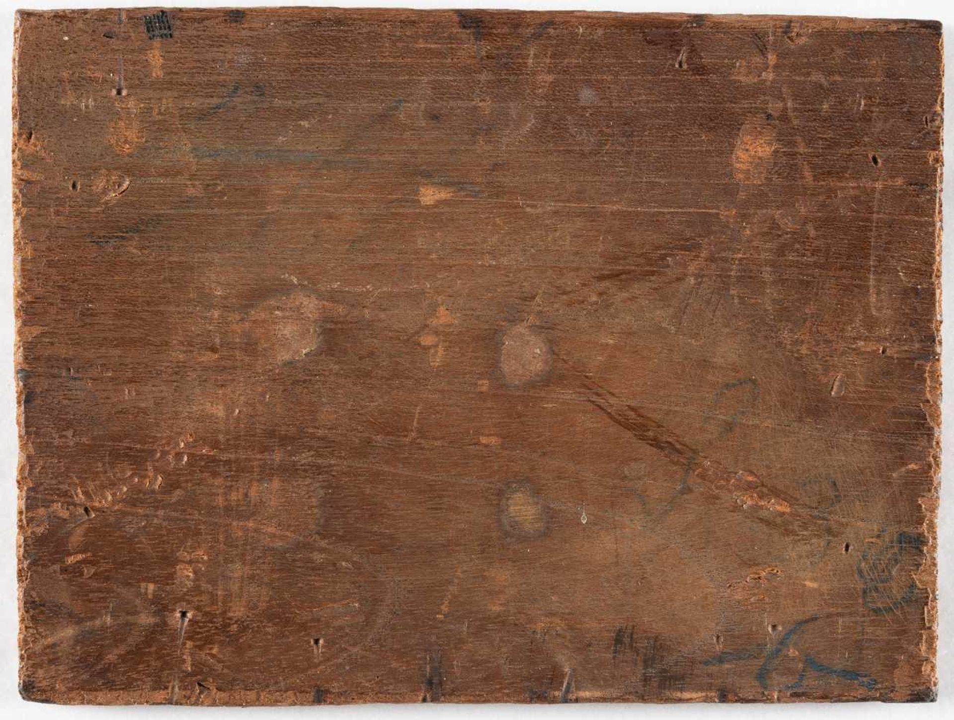 DeutschDie ÜberfahrtÖl auf Leinwand, auf Holz aufgezogen. (18. Jh.). 10,9 x 14,5 cm.Provenienz: - Bild 3 aus 3