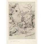 Camille Pissarro1830 St.-Thomas-des-Antilles - Paris 1903Femme vidant une brouetteRadierung und