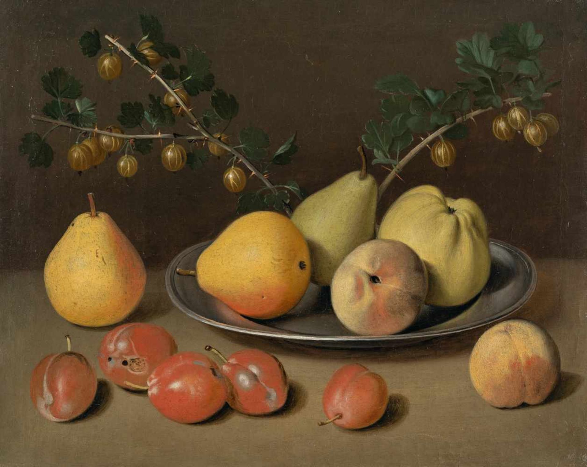 Johann Daniel Bager1784 Wiesbaden - Frankfurt a.M. 1815Stillleben mit Birnen, Äpfeln, Pflaumen und