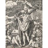 Albrecht Dürer1471 - Nürnberg - 1528Die AuferstehungHolzschnitt auf Bütten mit einem angeschnittenen
