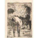 Camille Pissarro1830 St.-Thomas-des-Antilles - Paris 1903Les deux baigneusesRadierung und