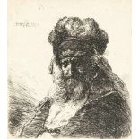 Rembrandt Harmensz. Van Rijn1606 Leiden - Amsterdam 1669Alter bärtiger Mann mit hoher