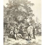 Adriaen Van Ostade1610 - Haarlem - 1685Der Violinspieler und der kleine LeiermannRadierung auf