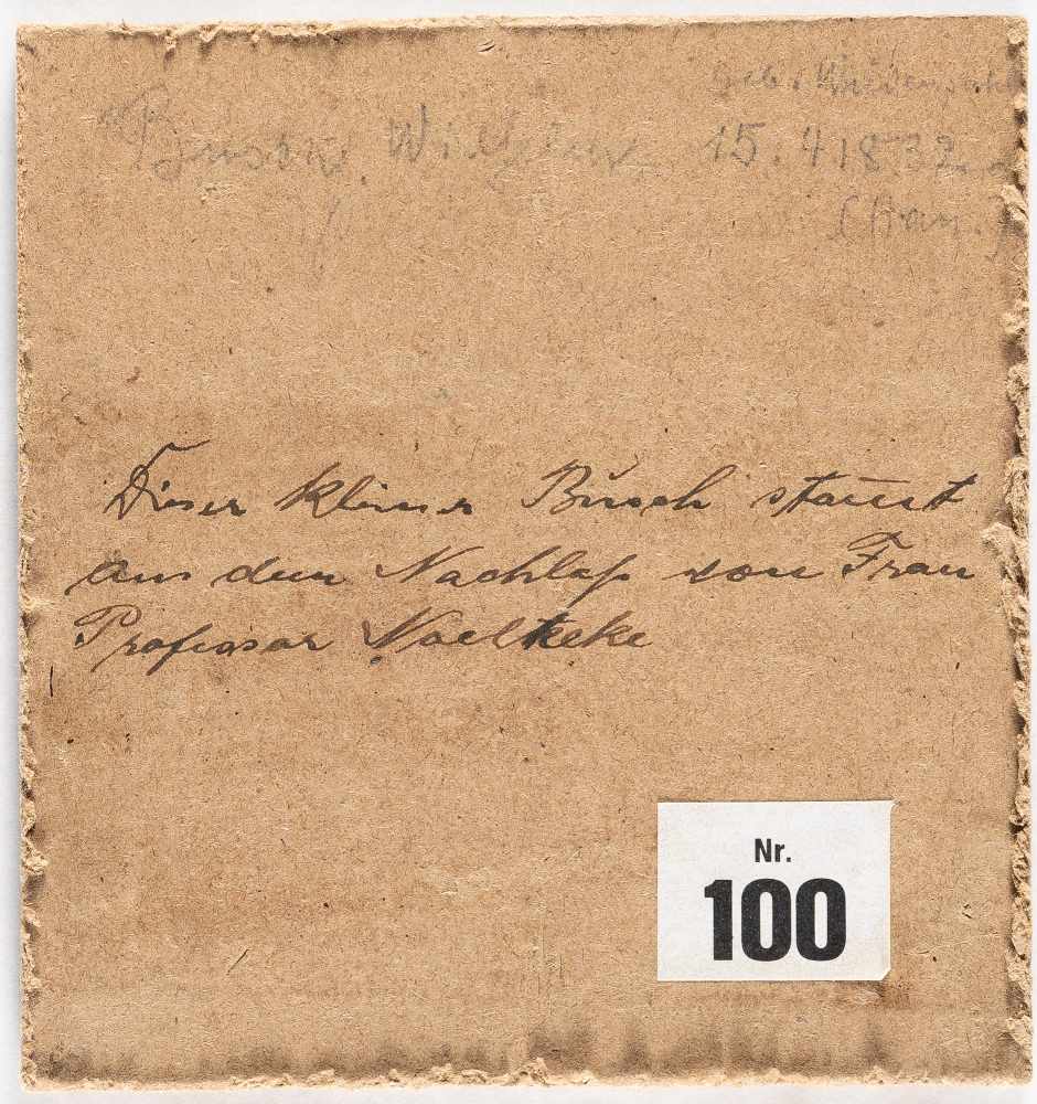 Wilhelm Busch1832 Wiedensahl - Mechtshausen 1908Bauer im WaldeÖl auf Pappe, auf Malkarton - Image 3 of 3
