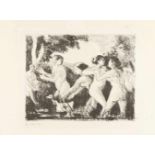 Camille Pissarro1830 St.-Thomas-des-Antilles - Paris 1903Baigneuses luttantLithographie auf