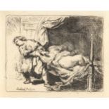 Rembrandt Harmensz. Van Rijn1606 Leiden - Amsterdam 1669Joseph und Potiphars WeibeRadierung auf