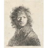 Rembrandt Harmensz. Van Rijn1606 Leiden - Amsterdam 1669Selbstbildnis über die Schulter