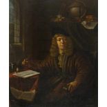 NiederländischDer AstronomÖl auf Holz. (18. Jh.). 51 x 43 cm.Provenienz: Eduard Hünerberg,