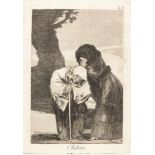 Francisco De Goya1746 Fuendetodos - Bordeaux 1828"Chiton"Radierung und Aquatinta auf Bütten. (1799).