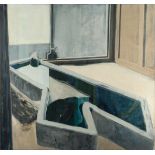 Gilles Aillaud1928 - Paris - 2005„En secret - In secrecy“Acryl auf Leinwand. (19)66. Ca. 80 x 84 cm.