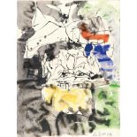 Georg Baselitz1938 Deutschbaselitz/SachsenOhne TitelAquarell und Tusche auf feinem Velin. (2)013.