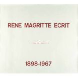 Marcel Broodthaers1924 Brüssel - Köln 1976RENE MAGRITTE ECRIT 1898-1967Farbiger Buchdruck auf