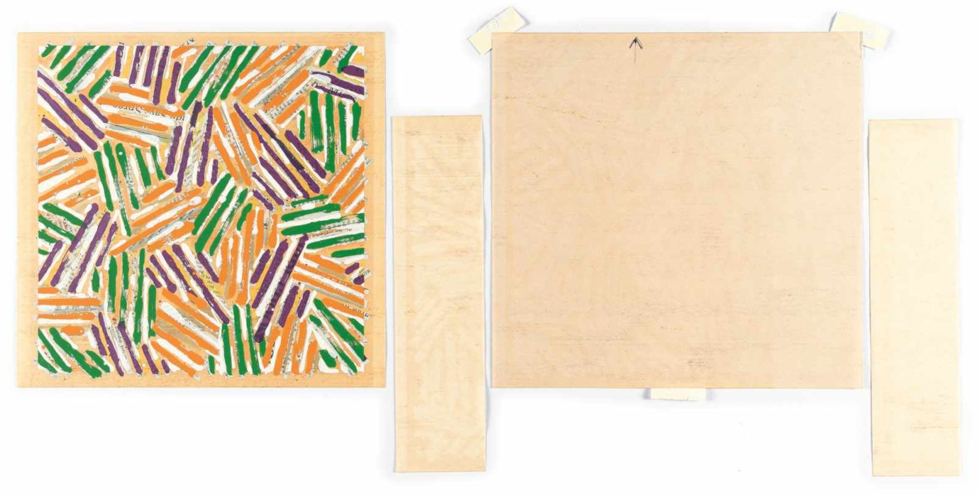 Jasper Johns1930 AugustaOhne Titel (Brooke Alexander Gallery New York)Farbige Serigraphie auf - Bild 3 aus 4