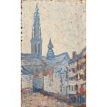 Paul Signac1863 - Paris - 1935Cathédrale d'Anvers (Liebfrauenkathedrale in Antwerpen)Öl auf Holz. (