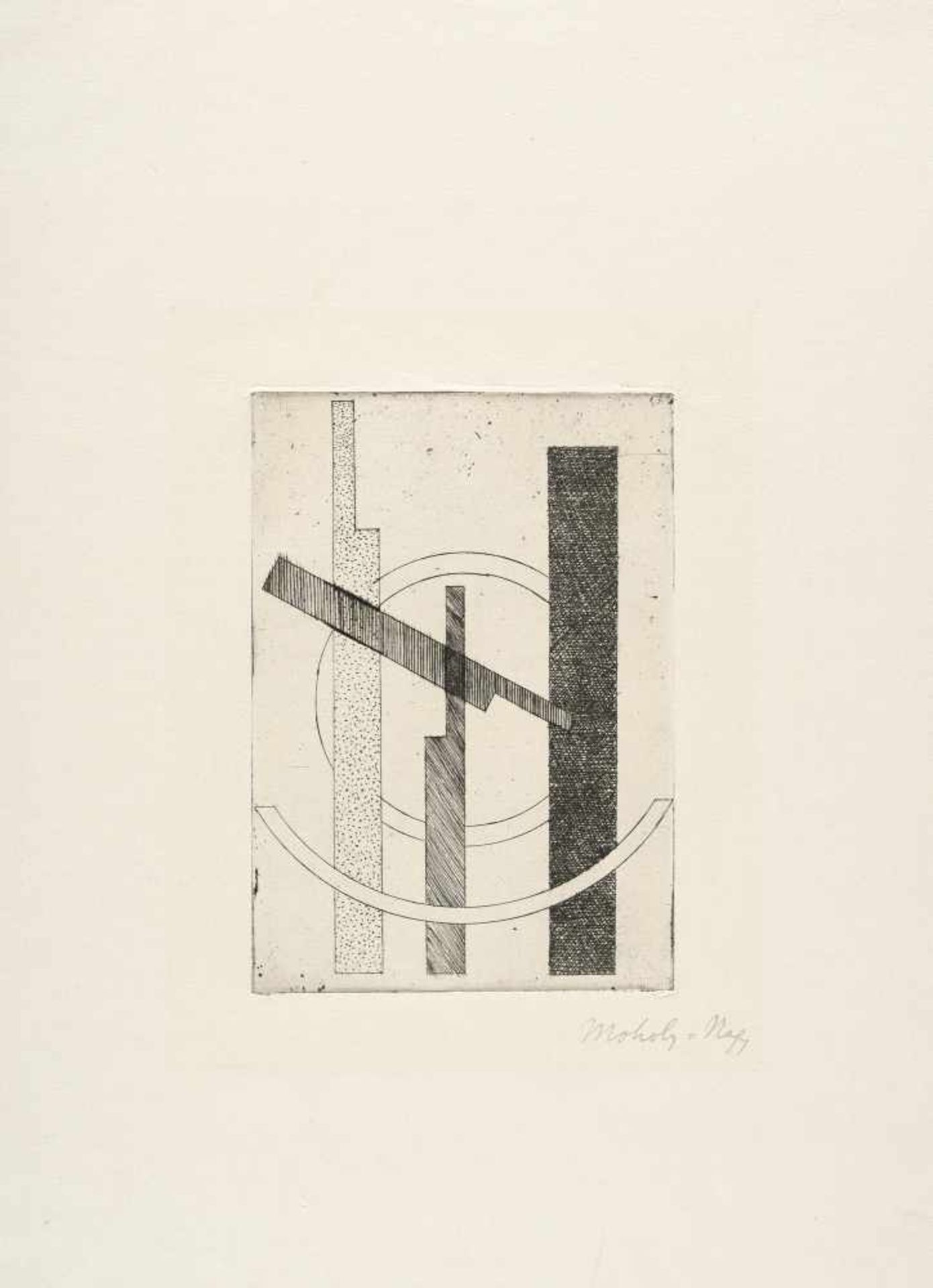 László Moholy-Nagy1895 Bácsborsód - Chicago 1946Ohne TitelRadierung auf Velin. (Um 1922-25). Ca.