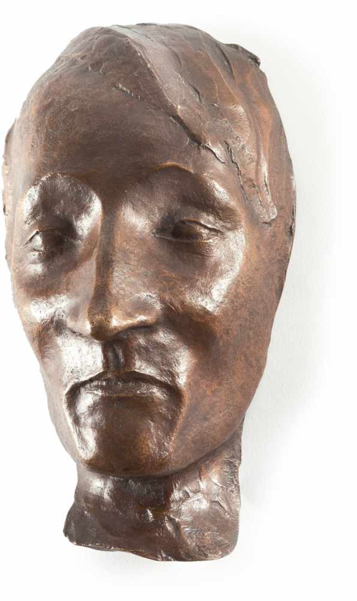 Ernst Barlach1870 Wedel - Rostock 1938Maske Friedrich SchultBronze mit goldbrauner Patina. (1920).